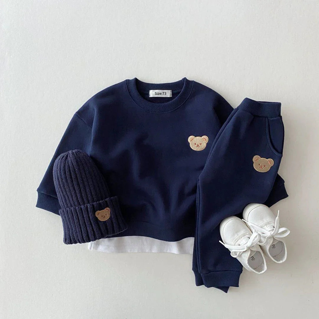 Pants and Sweatshirt Set with Bear Multivariant-0
